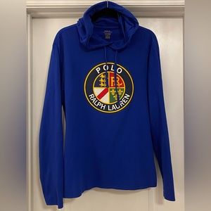 Polo Ralph Lauren Cookie Crest Lightweight Hoodie Royal Blue Large